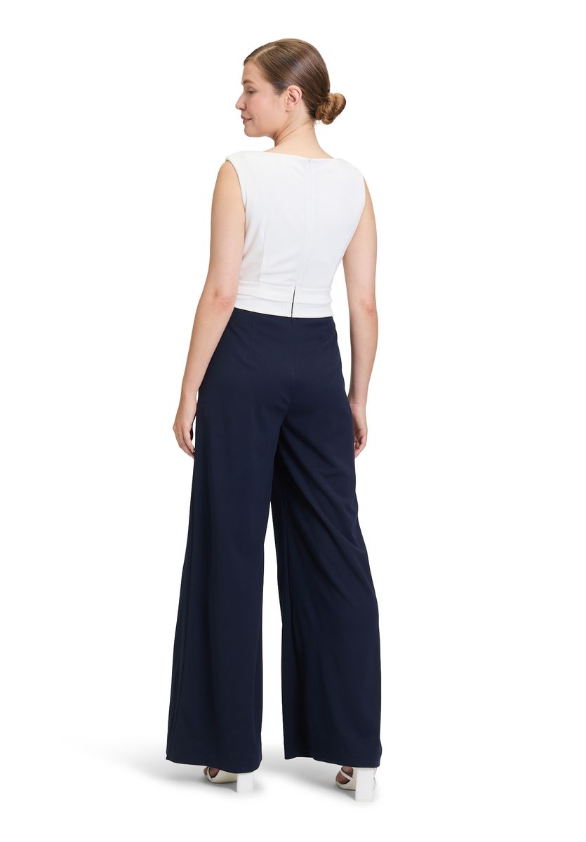 Eleganter zweifarbiger Jumpsuit mit weitem Bein