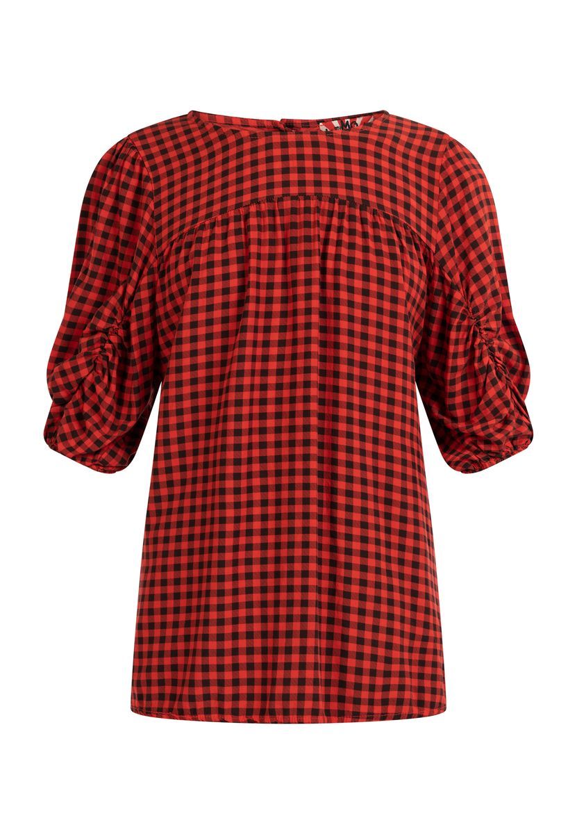 Karobluse mit gerafften Ärmeln