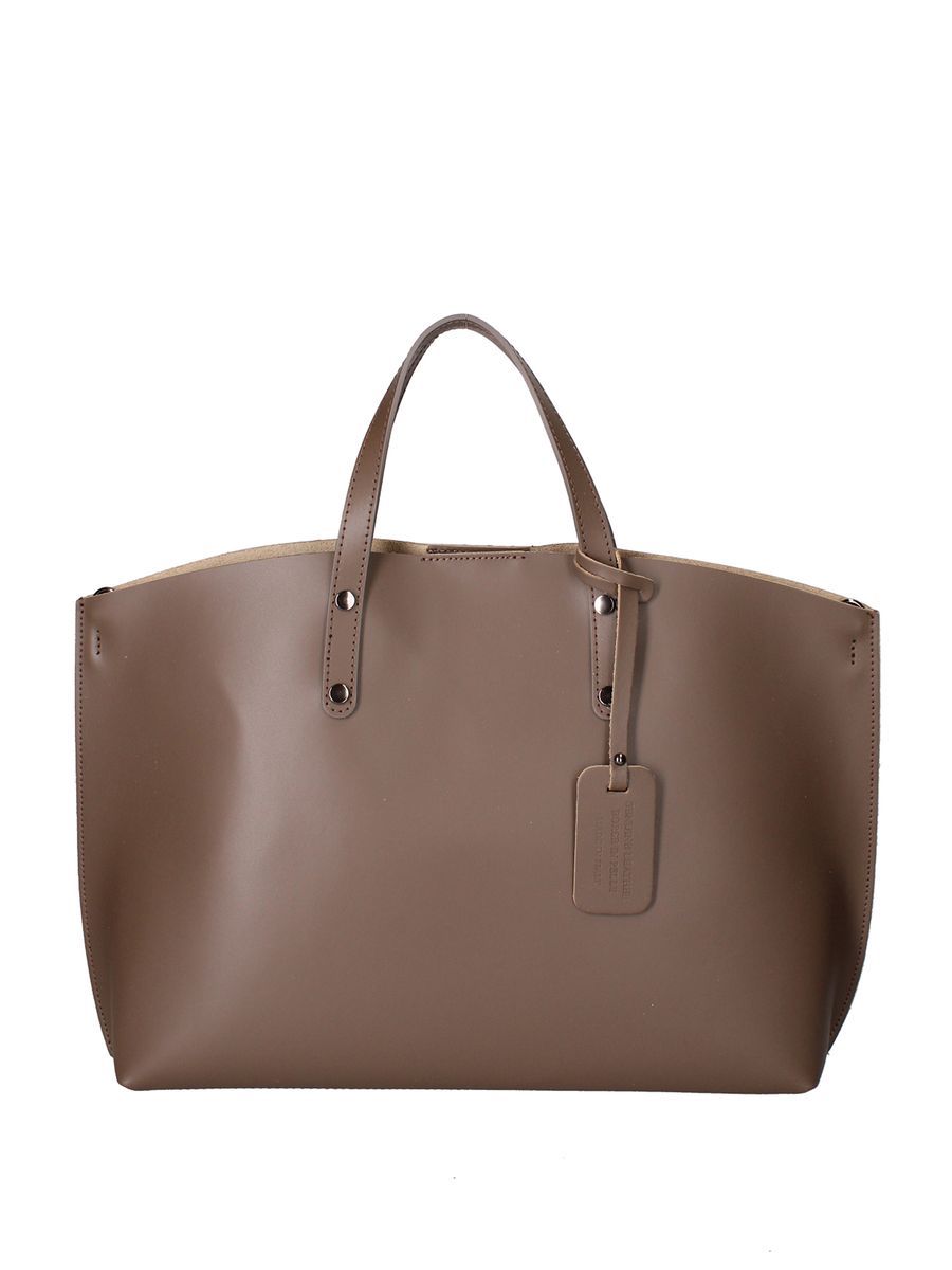 Schlichte minimalistische Leder-Tote