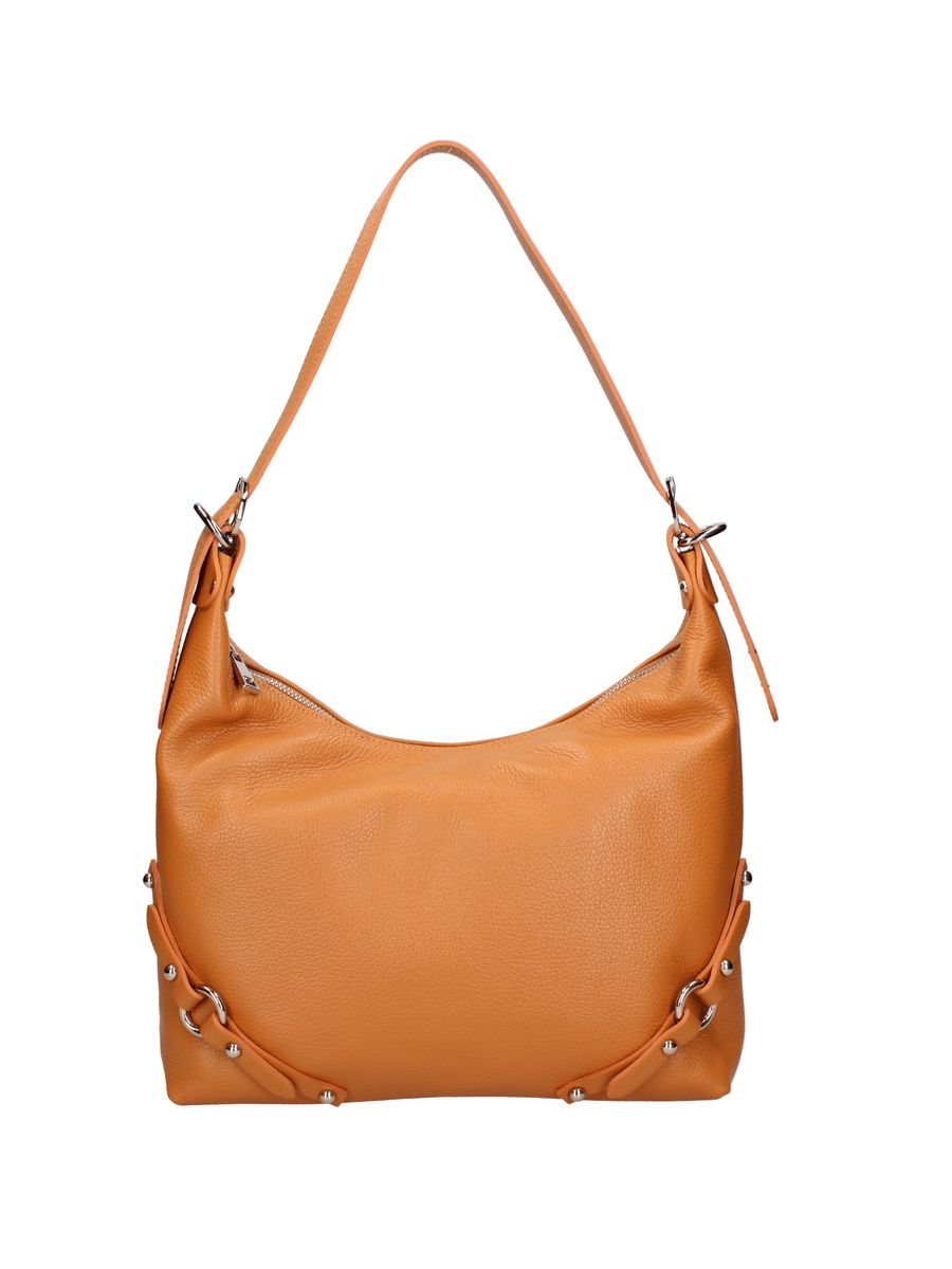 Lässige Hobo-Tasche aus genarbtem Leder