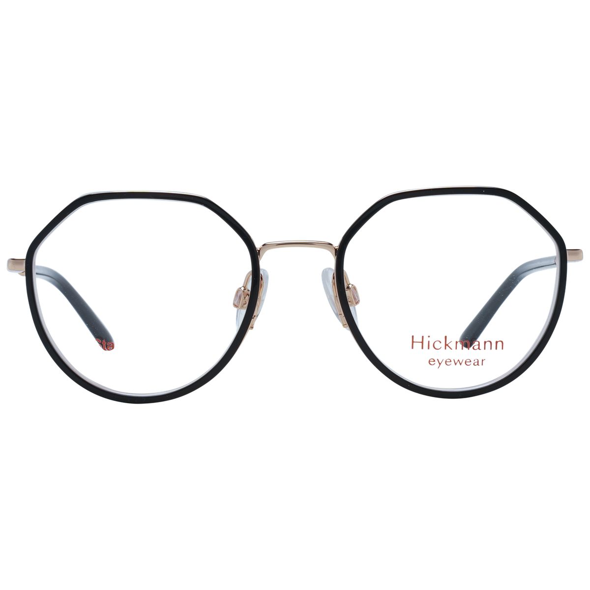 Geometrische Brille aus Materialmix