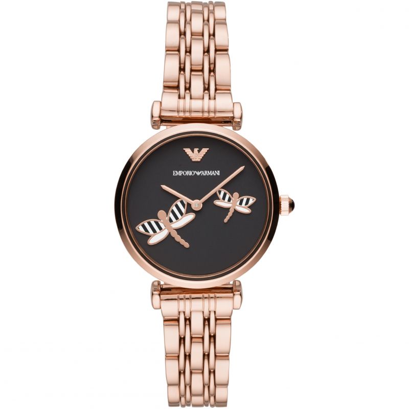 Elegante Armbanduhr mit Libellen-Motiv