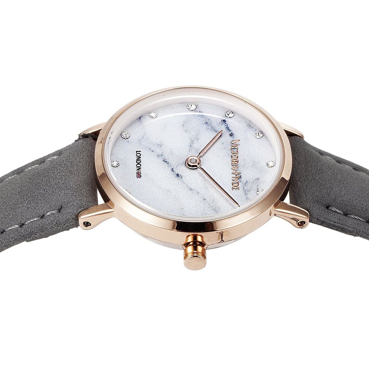 Minimalistische Armbanduhr mit Marmorzifferblatt