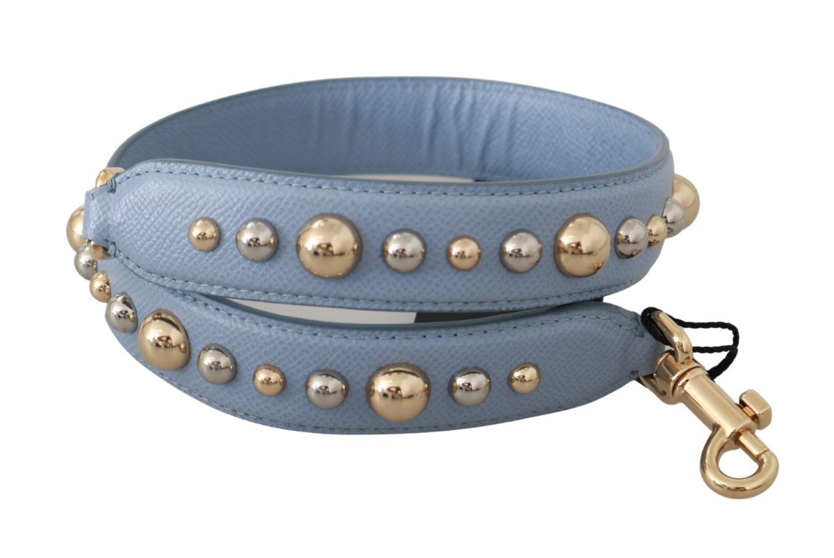 Nietenbesetzter Lederriemen für Handtaschen