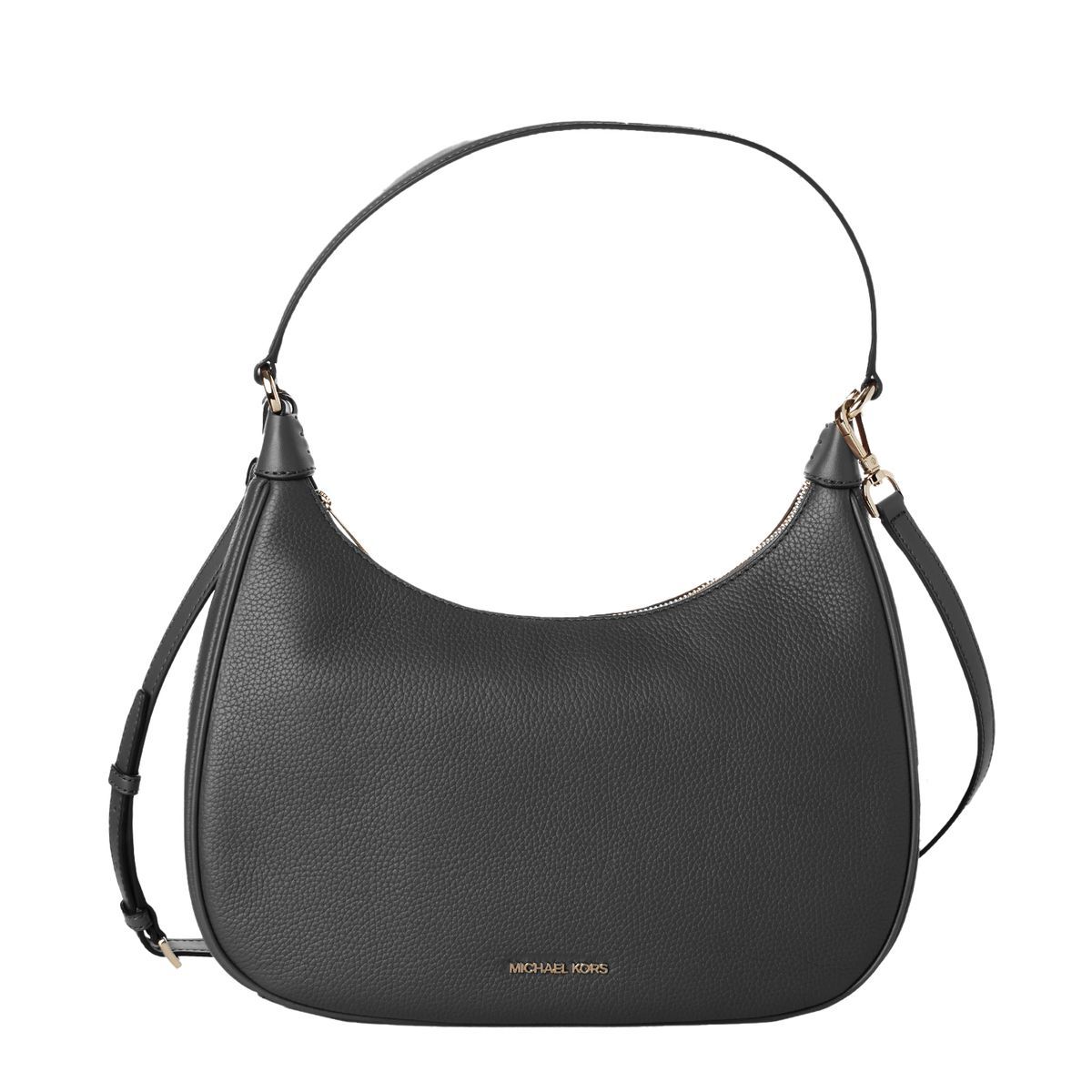 Halbmond-Silhouette aus genarbtem Leder