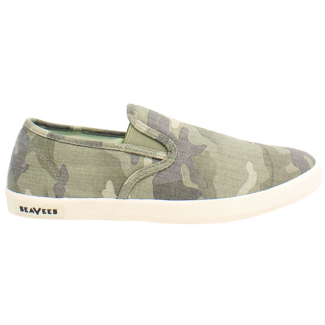 Camouflage Slip-On Sneaker aus Canvas