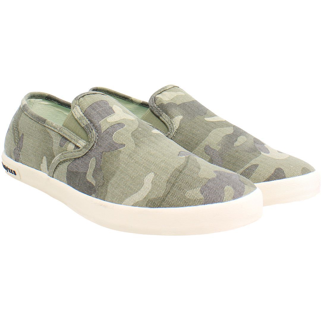Camouflage Slip-On Sneaker aus Canvas