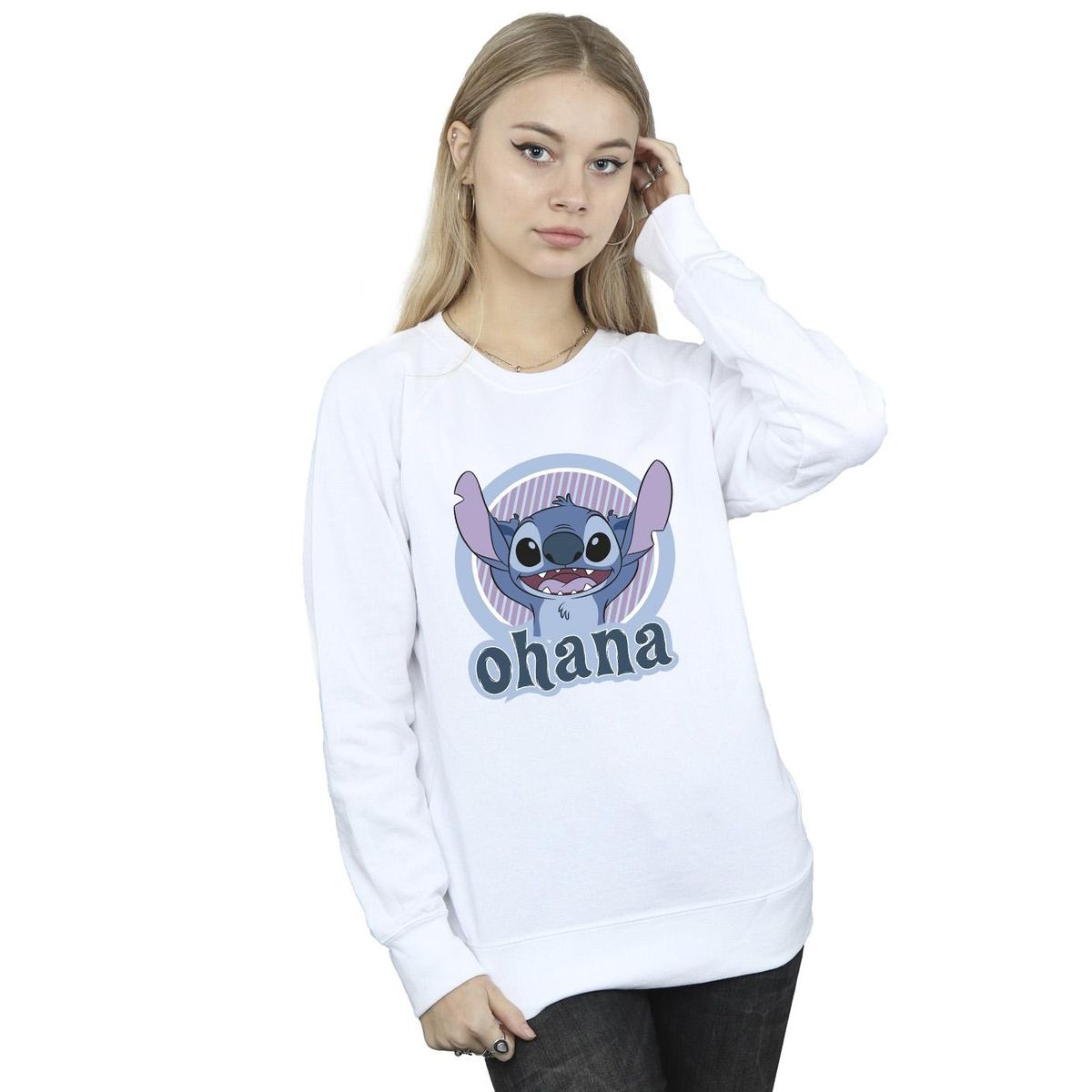 Sweatshirt mit Ohana-Charakter-Print