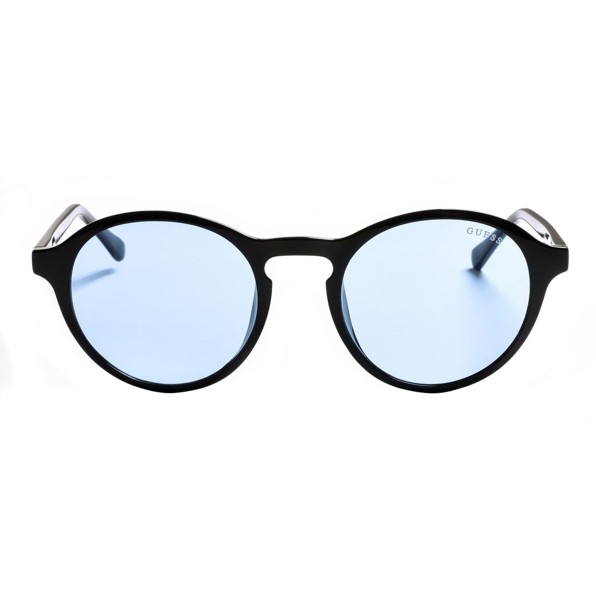 Runde Acetat-Sonnenbrille mit getönten Gläsern