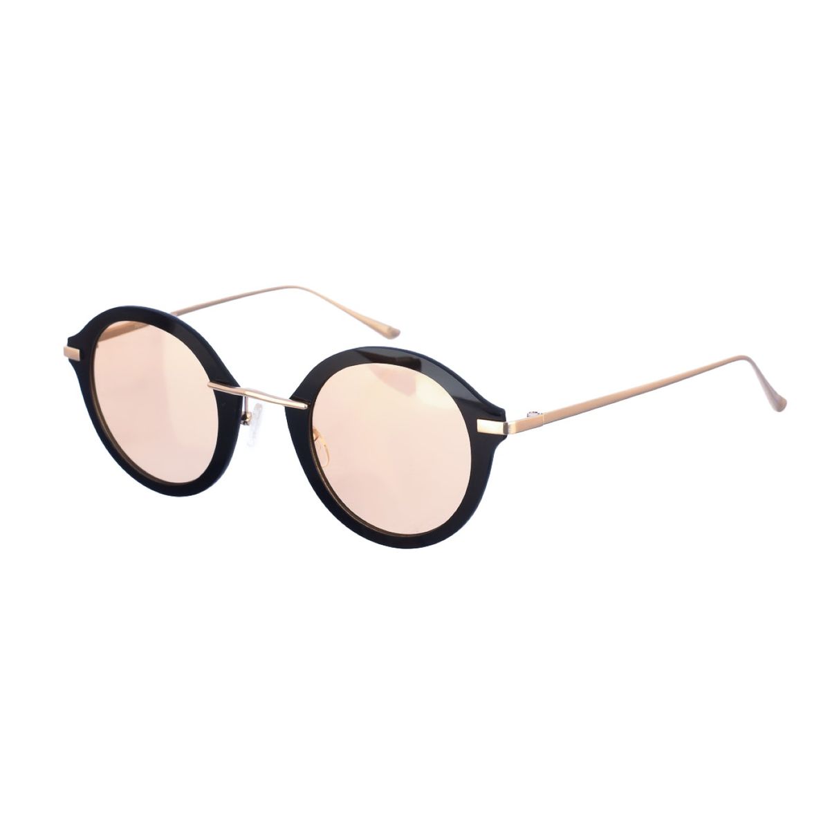 Runde Sonnenbrille mit transparentem Rahmen