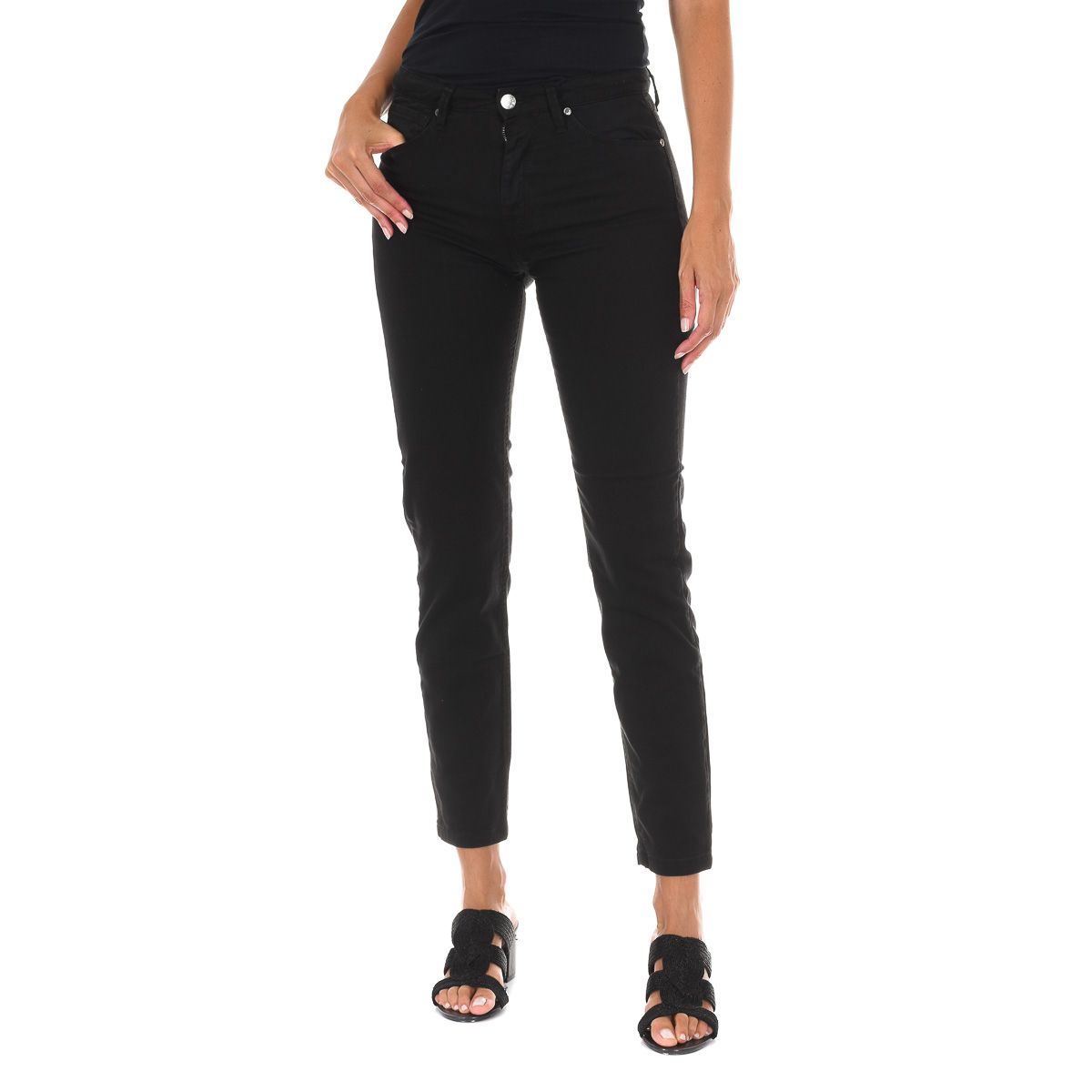 Klassische Slim-Fit Baumwollhose