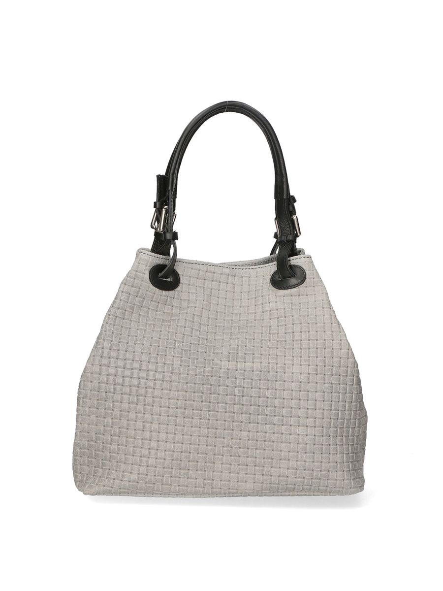 Shopper aus gewebtem Wildleder