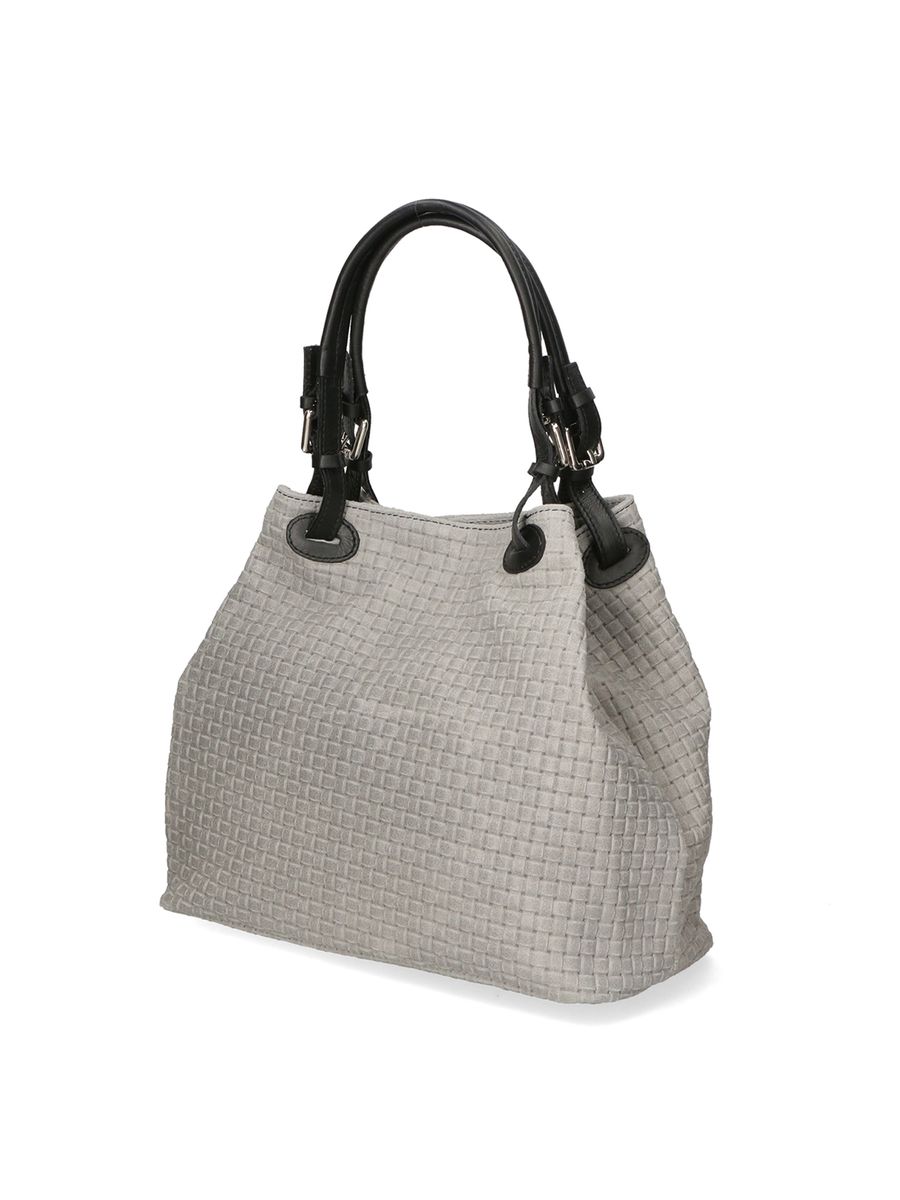 Shopper aus gewebtem Wildleder