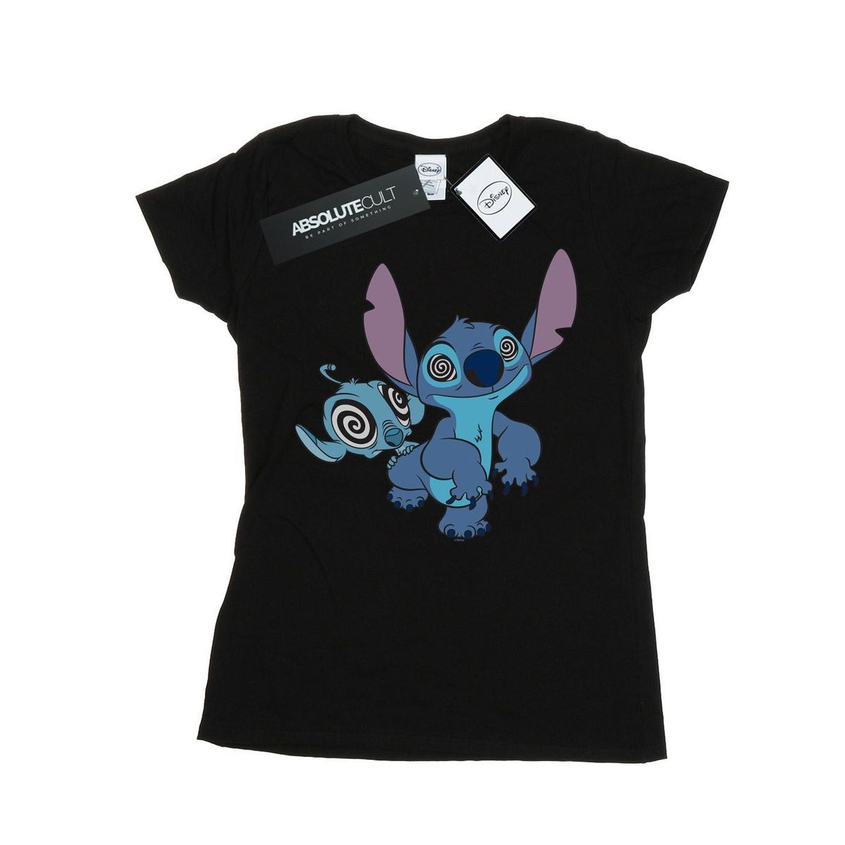 T-Shirt mit hypnotisiertem Stitch-Print