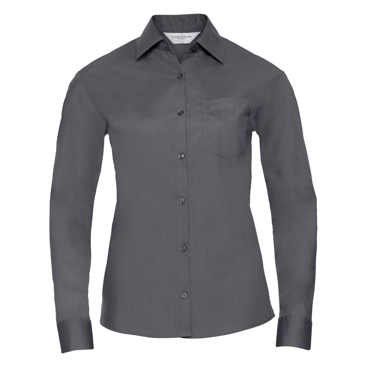 Klassische Taillierte Popeline-Bluse