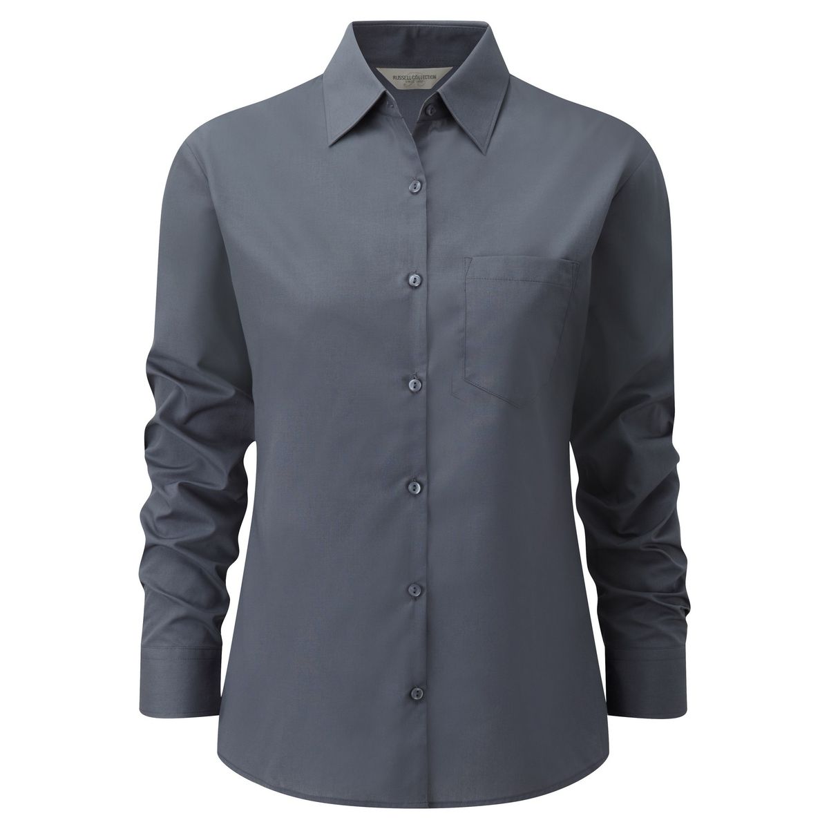 Klassische Taillierte Popeline-Bluse