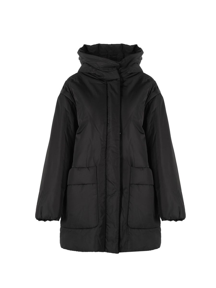 Wasserabweisende Pufferjacke mit Kapuze