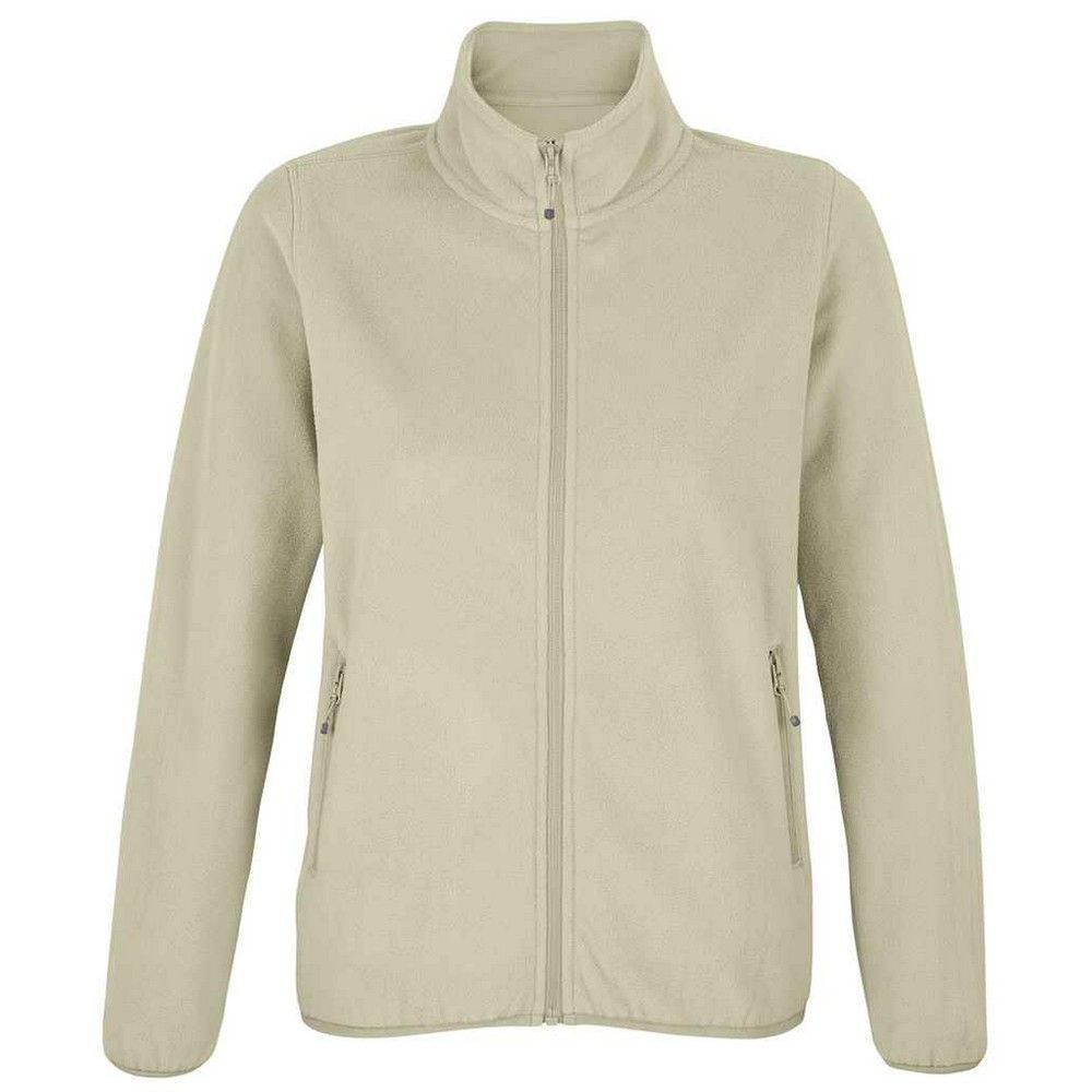 Microfleece-Jacke mit durchgehendem Reißverschluss