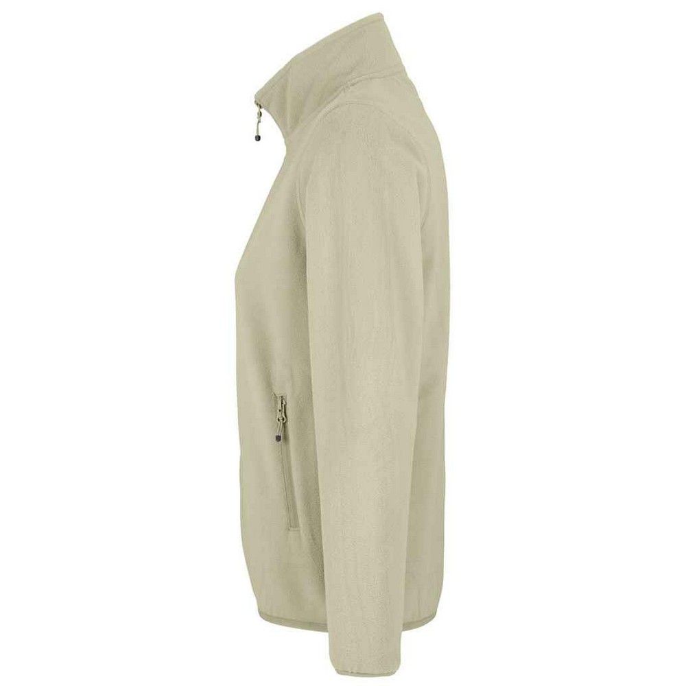 Microfleece-Jacke mit durchgehendem Reißverschluss