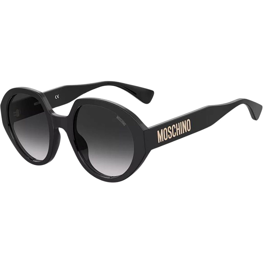 Übergroße runde Sonnenbrille mit Farbverlauf