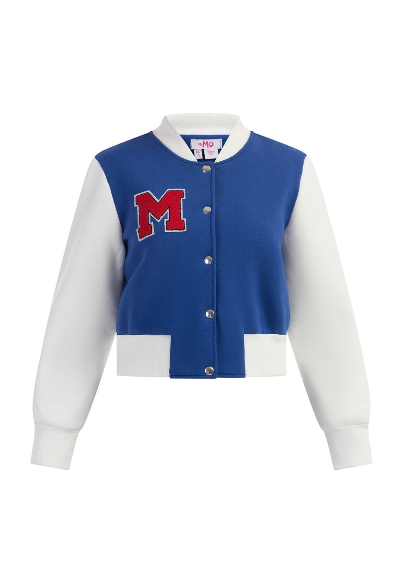 Kurze Collegejacke mit Patch