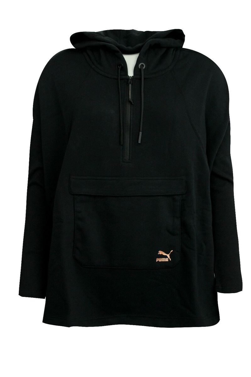 Oversized Half-Zip Hoodie mit Logo