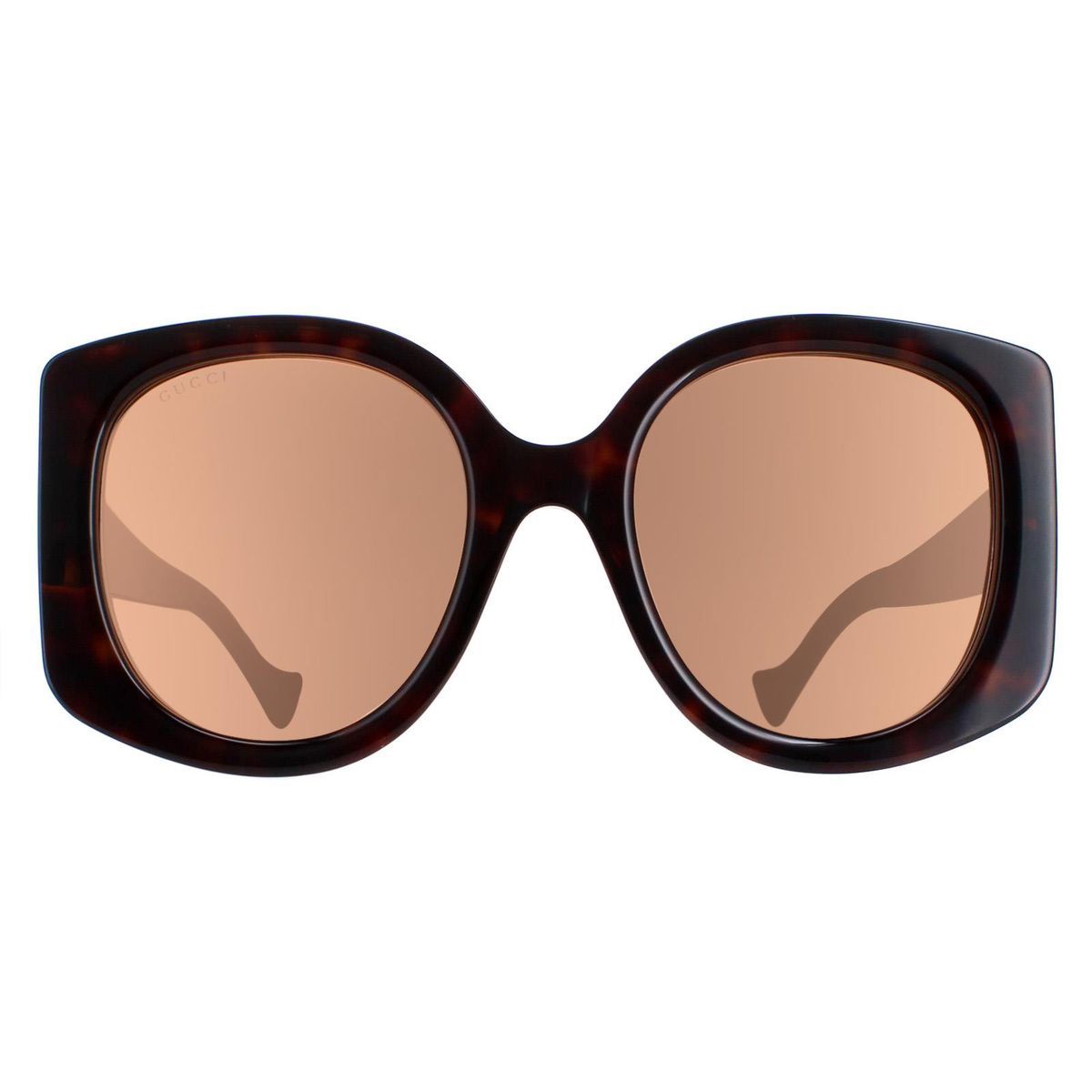 Oversize-Sonnenbrille in Dunklem Havanna-Braun