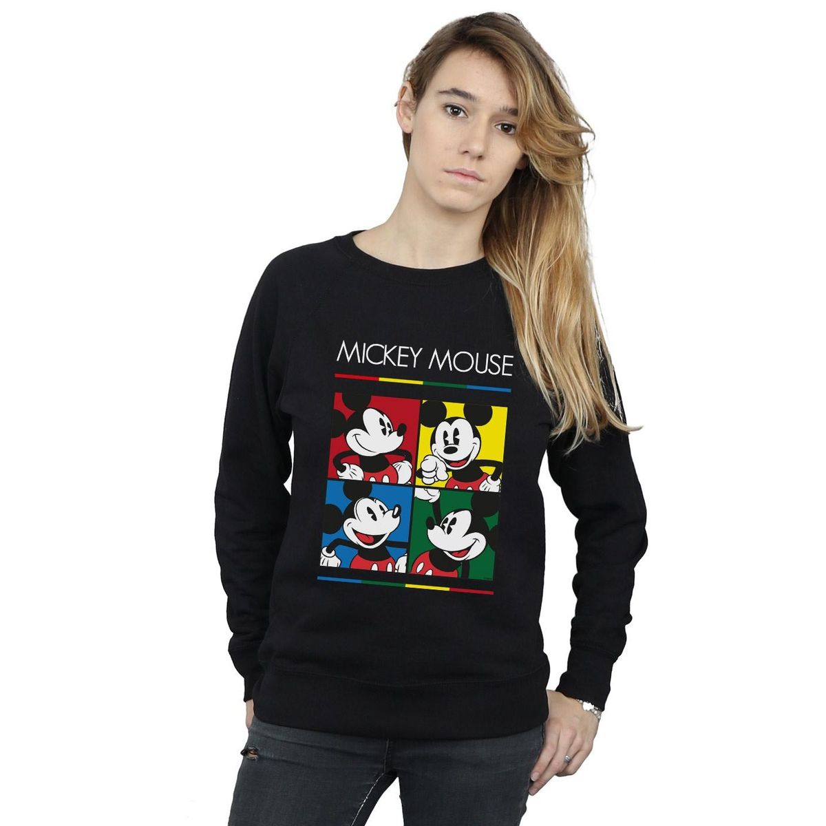 Mickey Mouse Sweatshirt im Pop-Art-Stil
