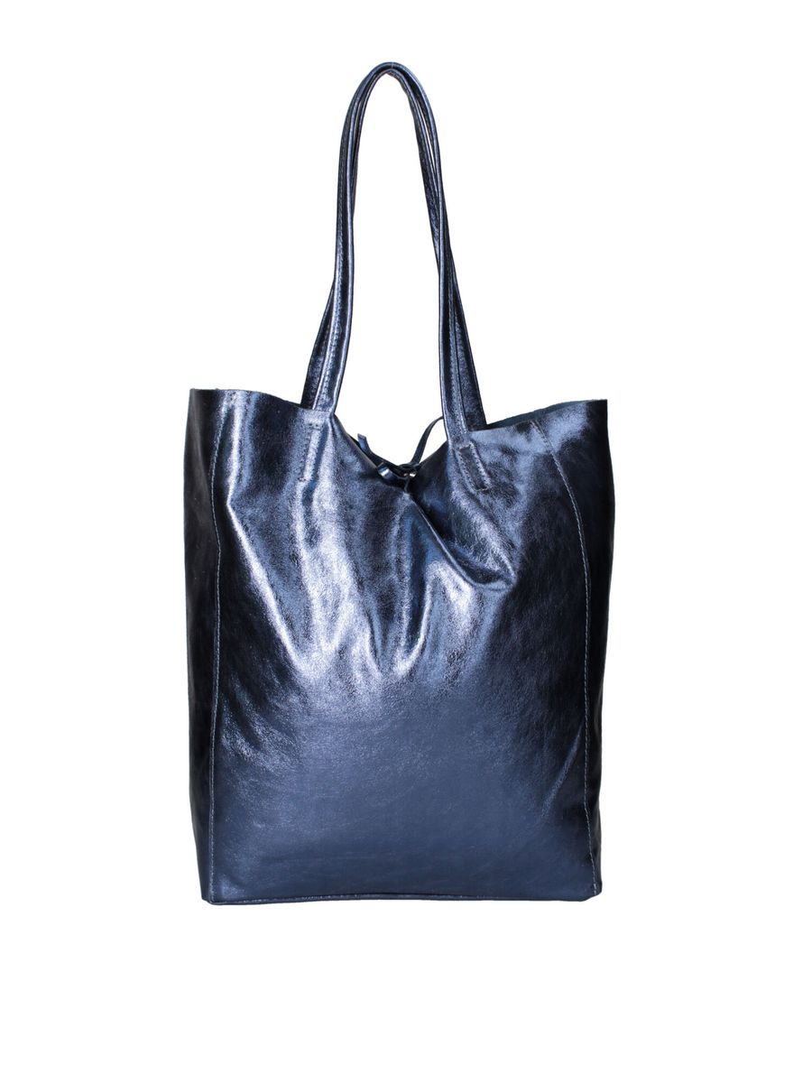 Shopper-Tasche mit Metallic-Finish
