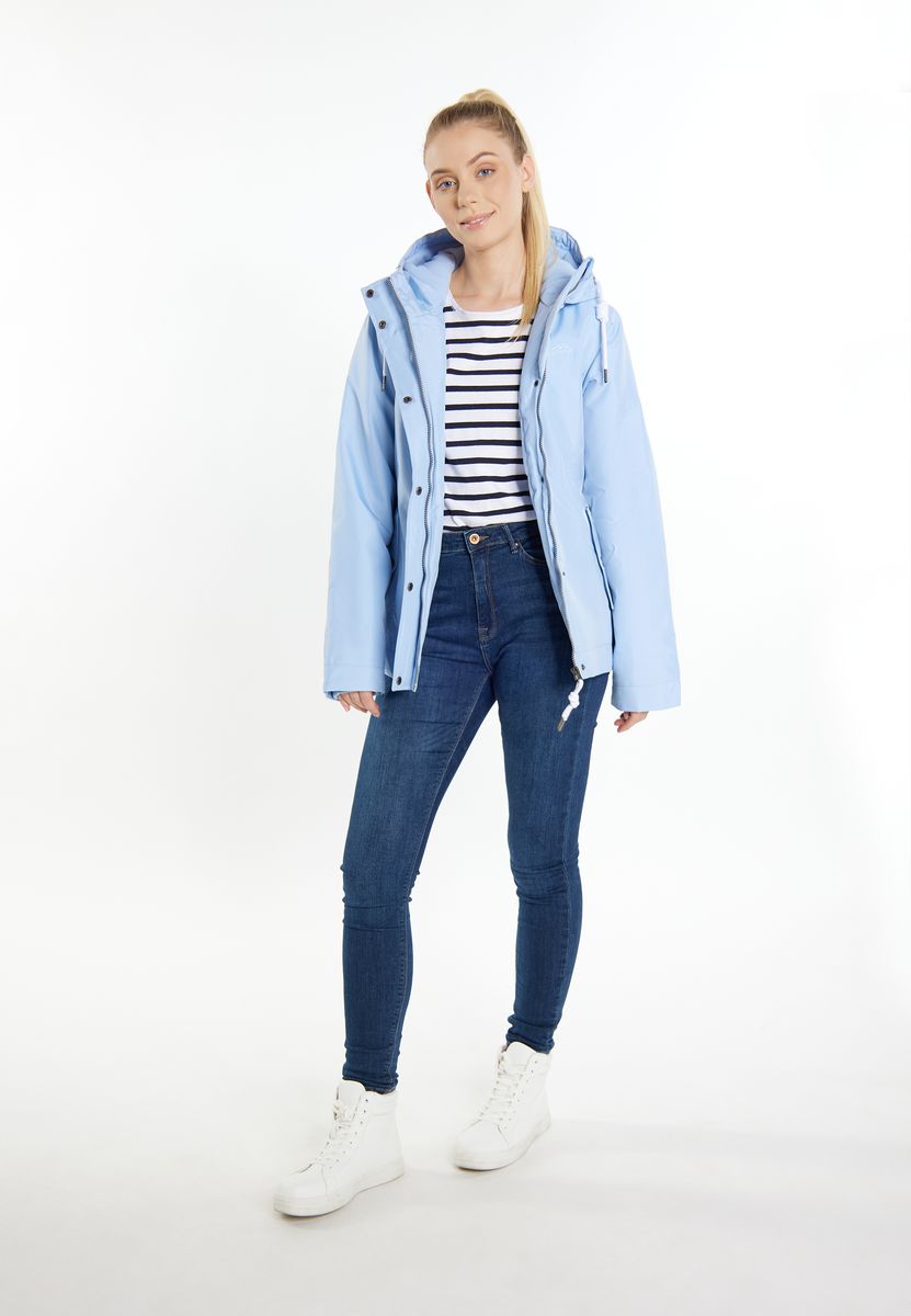 Wetterfeste wattierte Jacke mit Kapuze
