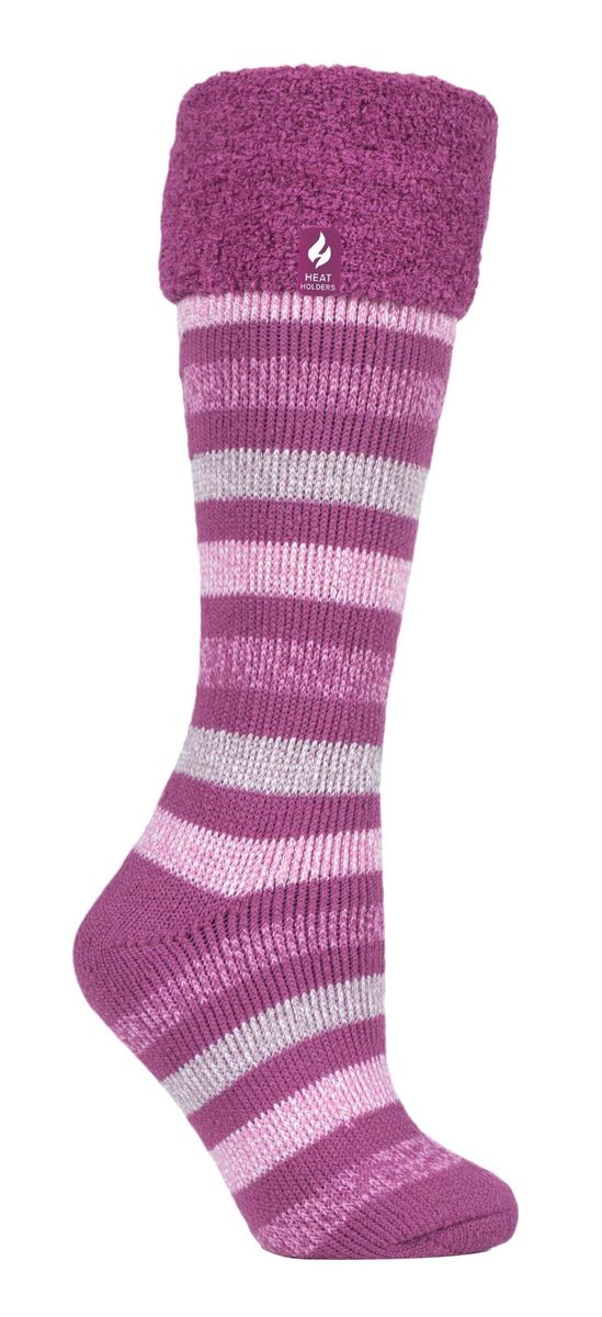 Extra lange gestreifte Thermosocken
