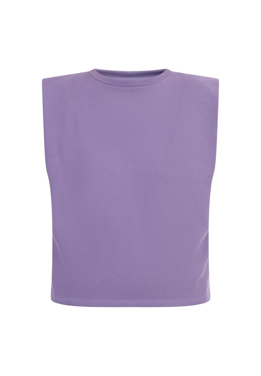 Oversize Sweatshirt Ärmellos mit Schulterpolstern