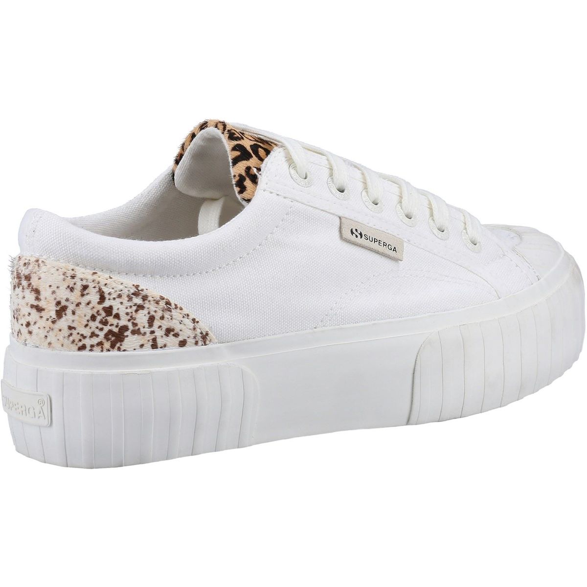 Plateau-Sneaker mit Leoparden-Details