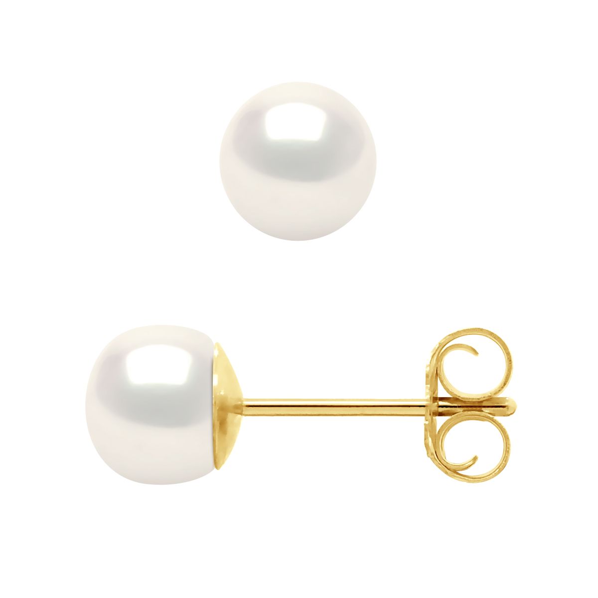 Elegante Süßwasserperlen-Ohrstecker