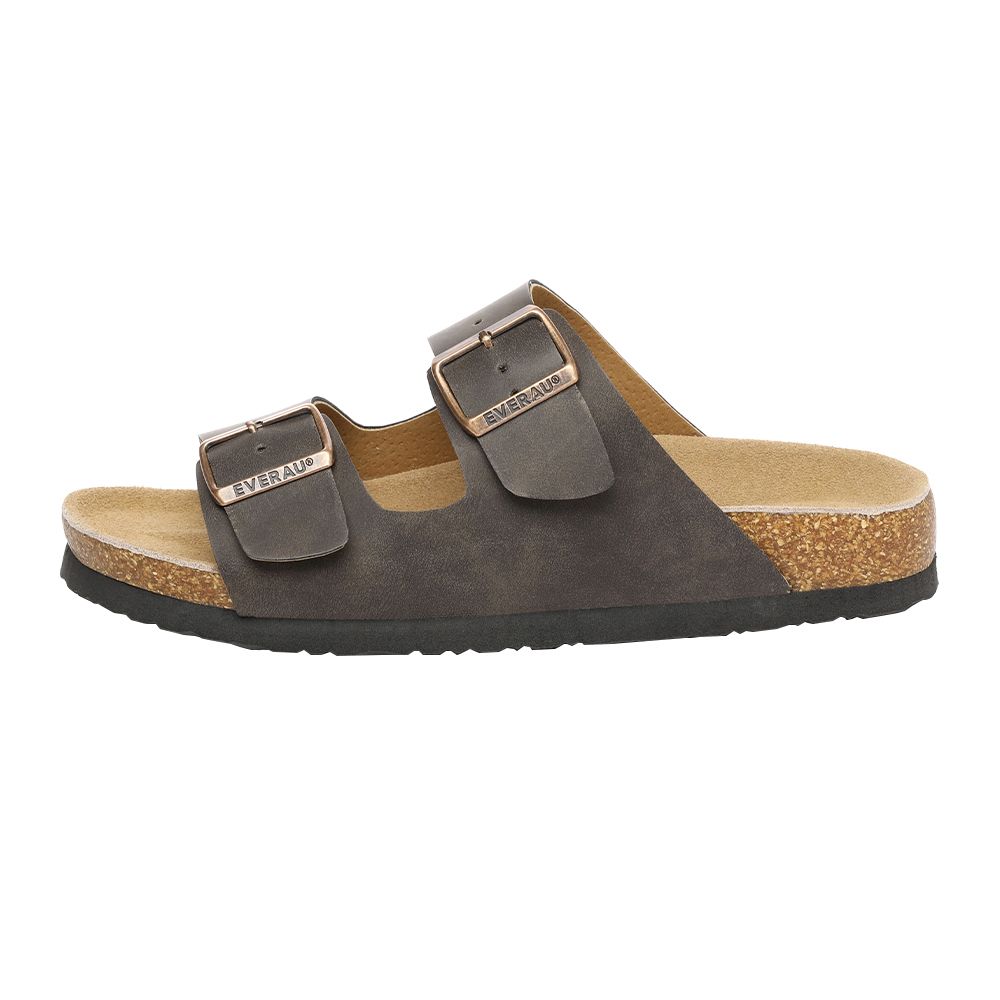 Doppel-Schnallen-Sandalen aus geöltem Leder