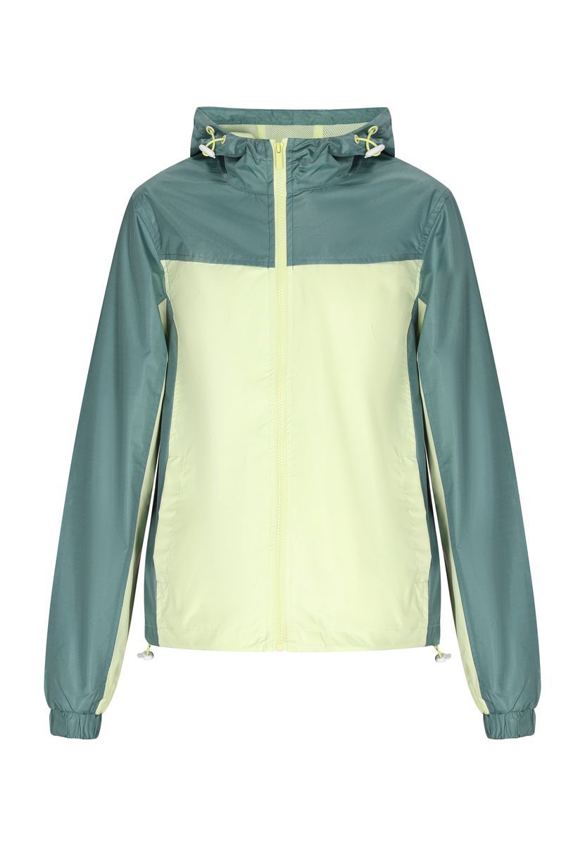 Funktionale Colorblock-Kapuzenjacke für Draußen
