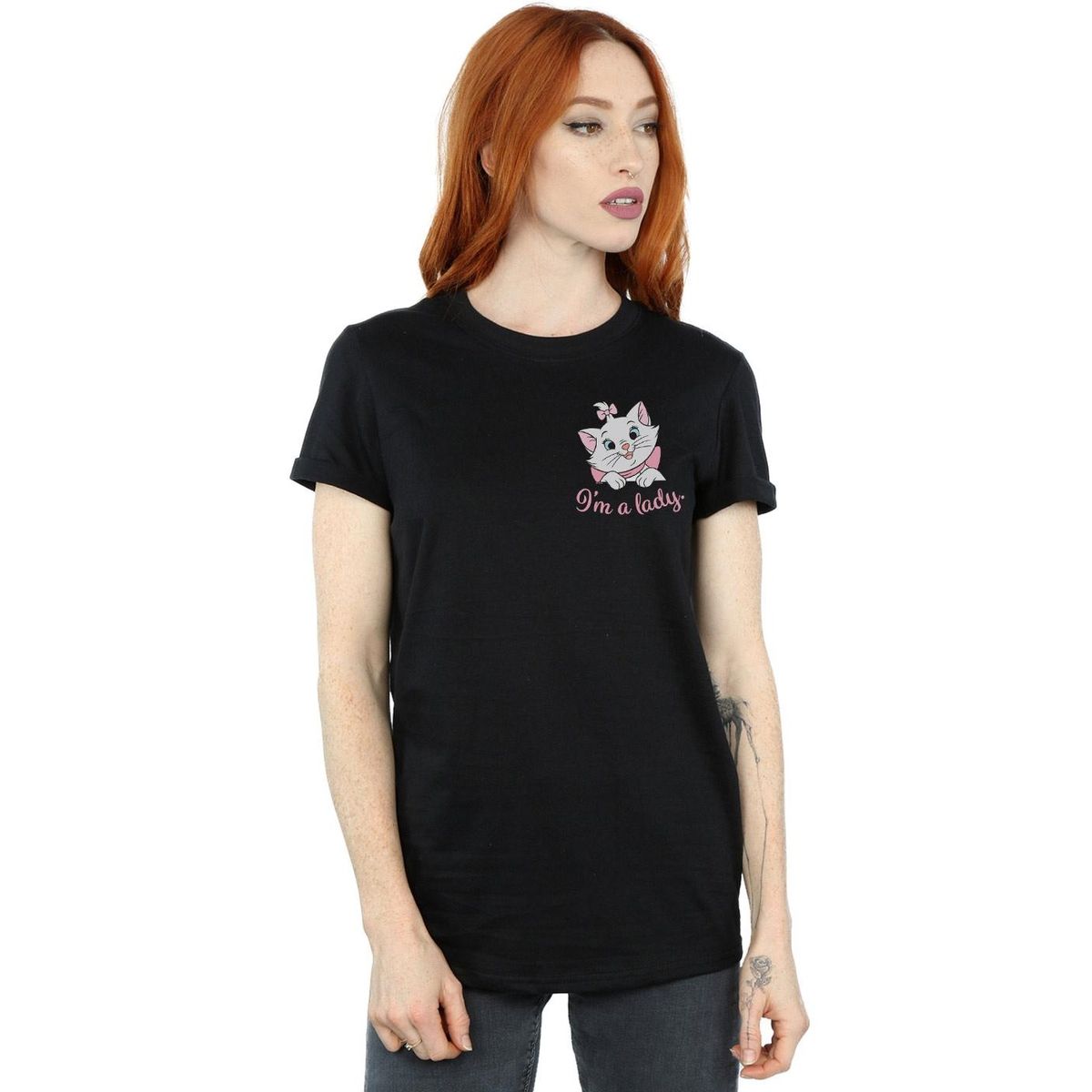 T-Shirt mit Marie-Katzen-Grafikprint