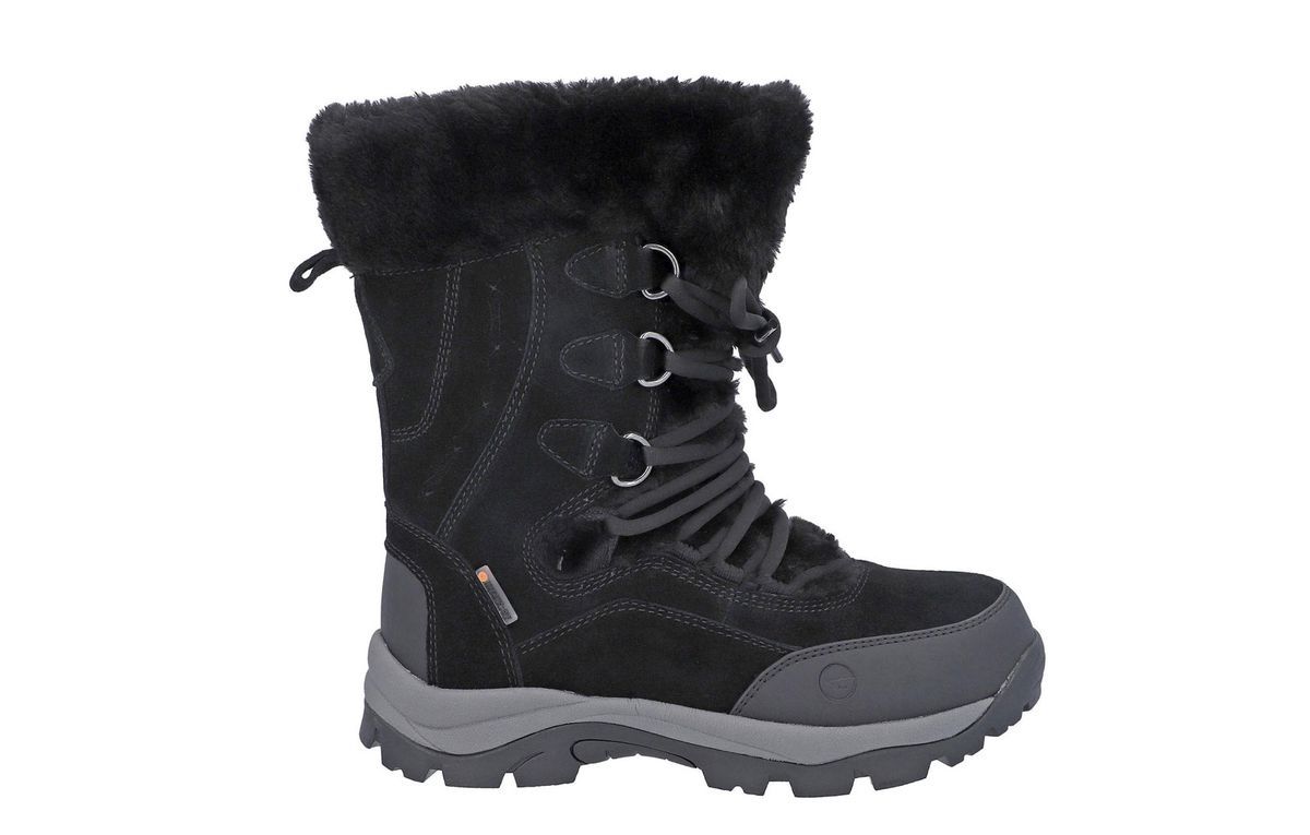 Wasserdichte isolierte Winterstiefel aus Veloursleder