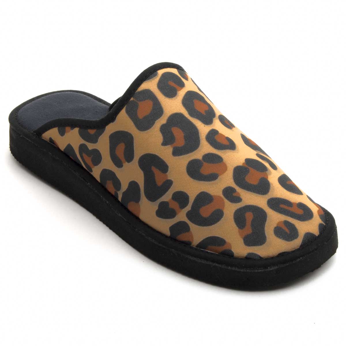 Leichte Hausschuhe mit Leopardenmuster
