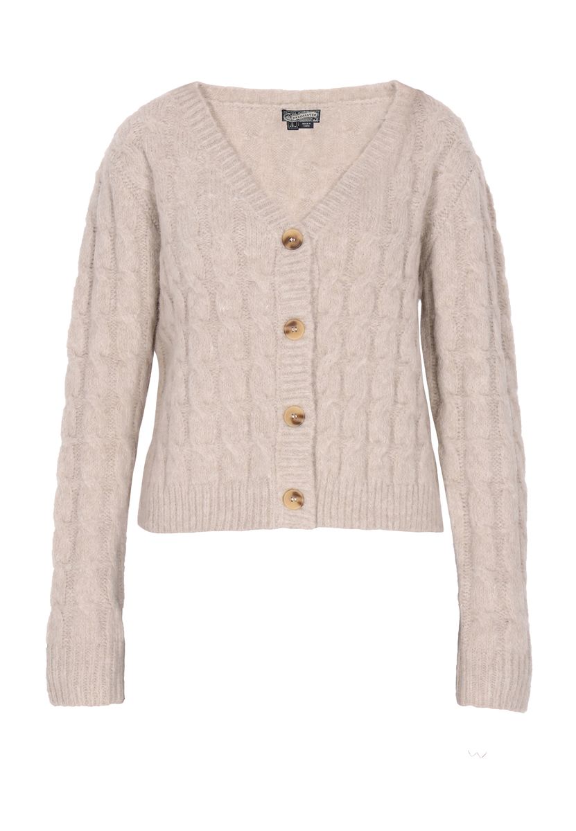 Gemütlicher Cardigan mit Zopfmuster