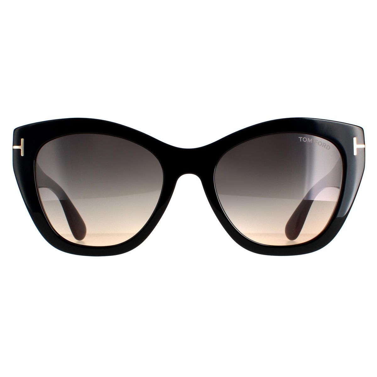 Ikonische Cat-Eye Sonnenbrille mit Metallakzent