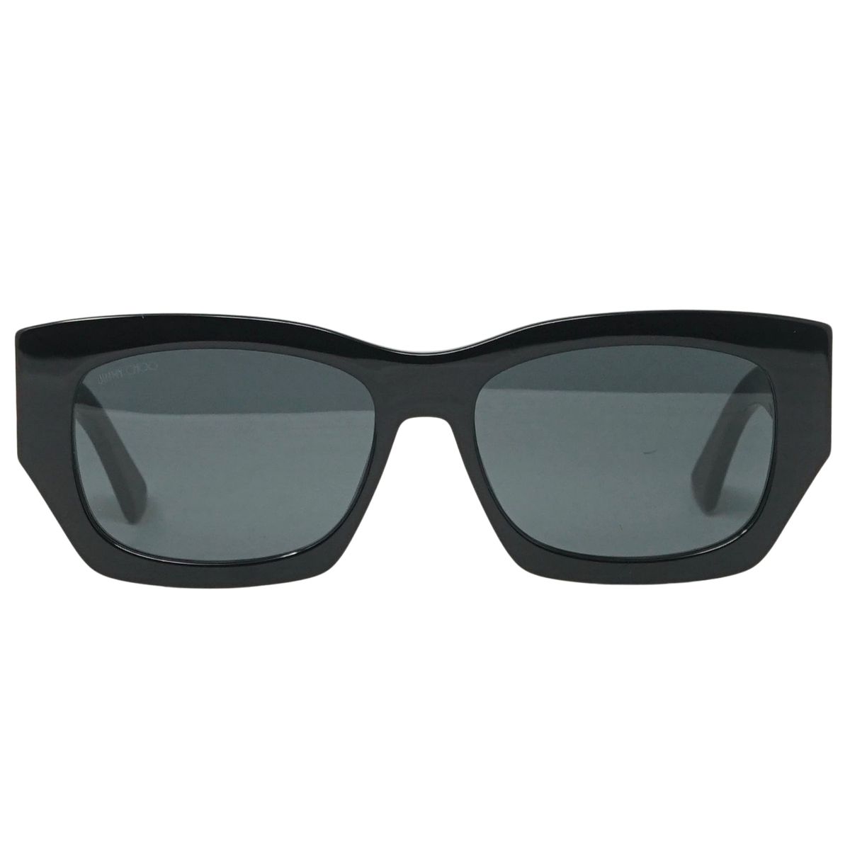 Markante rechteckige Sonnenbrille mit Logo