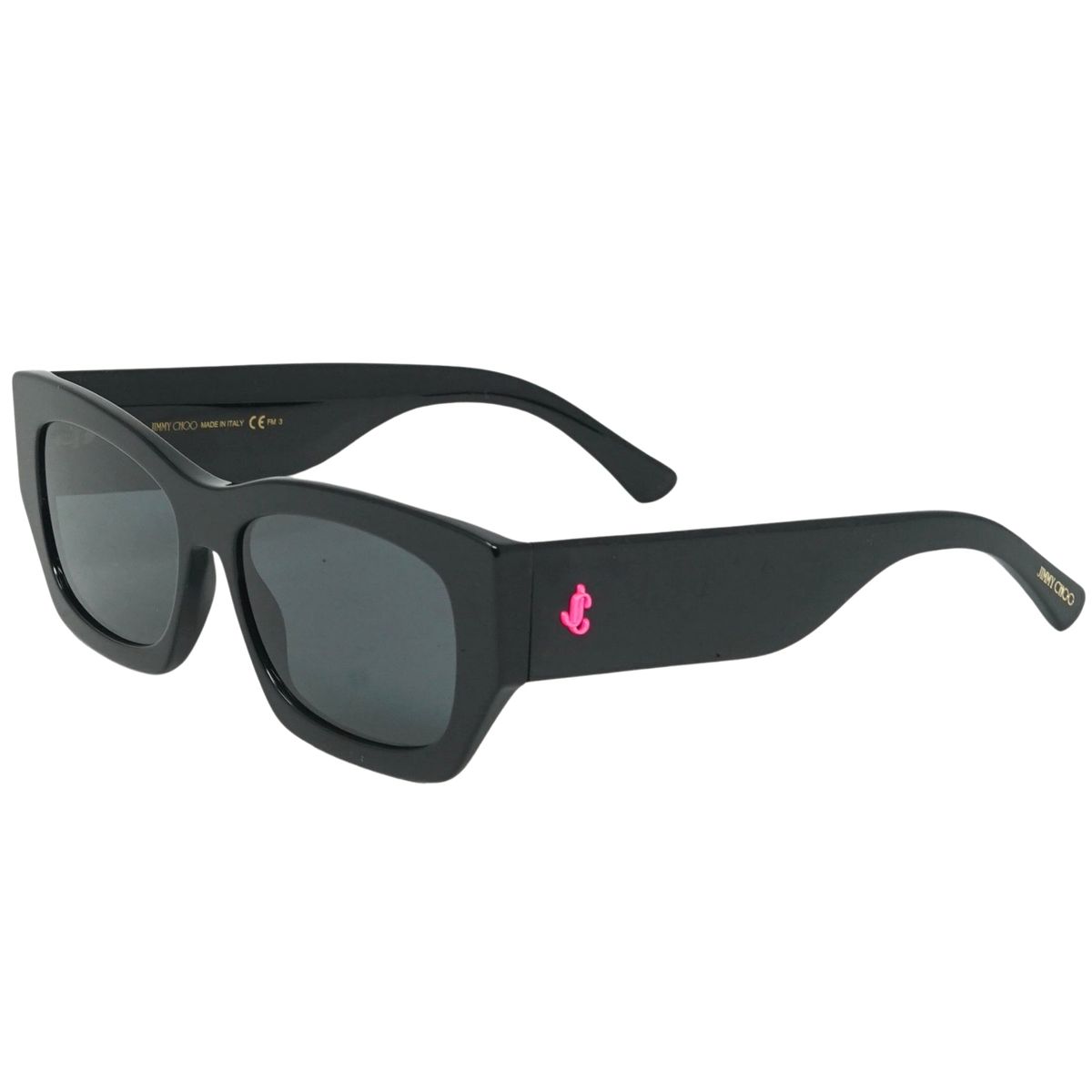 Markante rechteckige Sonnenbrille mit Logo