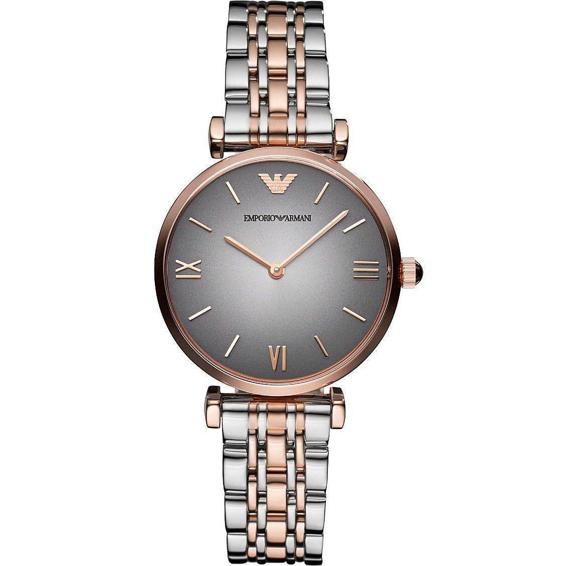 Elegante zweifarbige Armbanduhr
