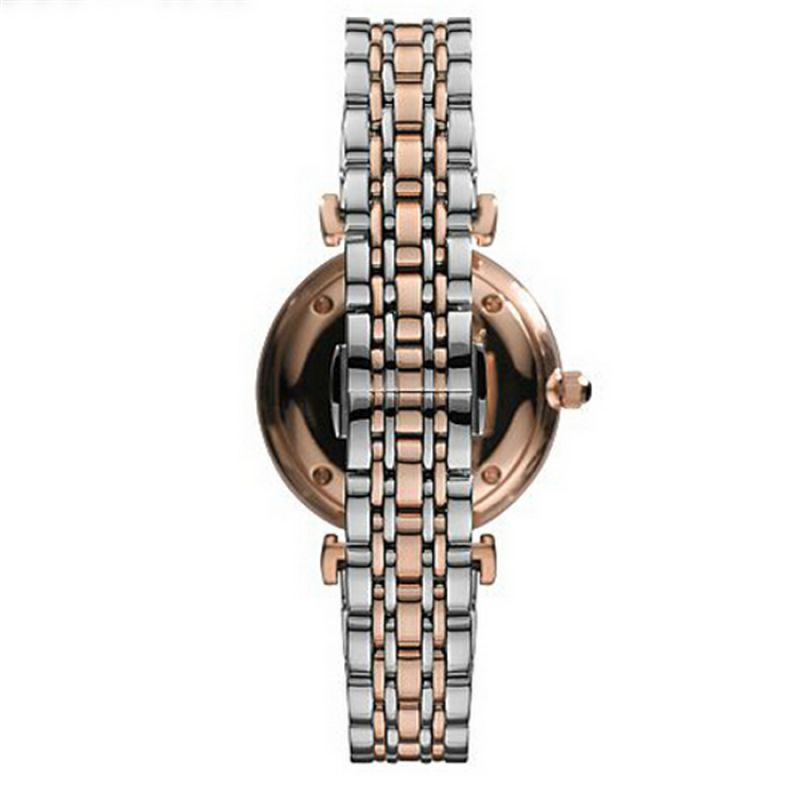 Elegante zweifarbige Armbanduhr