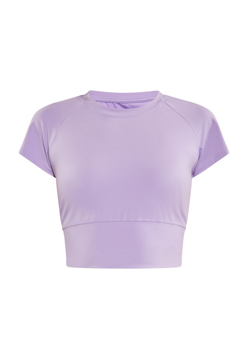 Eng anliegendes kurzes Raglan-T-Shirt