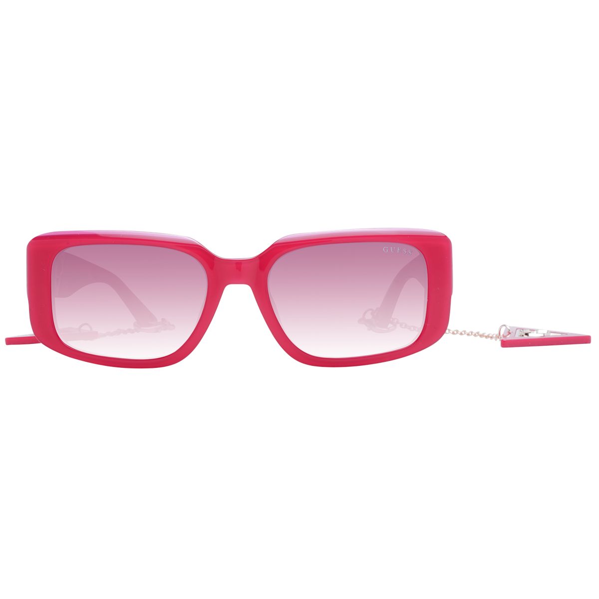 Rechteckige Sonnenbrille mit Kette