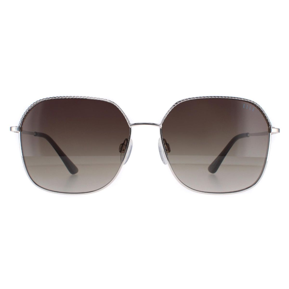 Übergroße quadratische Metall-Sonnenbrille