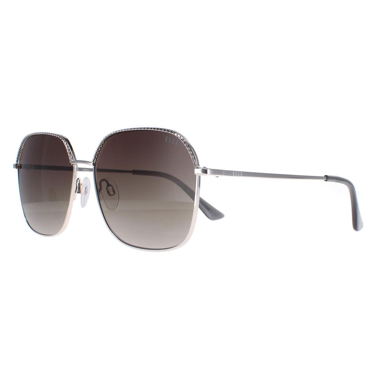 Übergroße quadratische Metall-Sonnenbrille