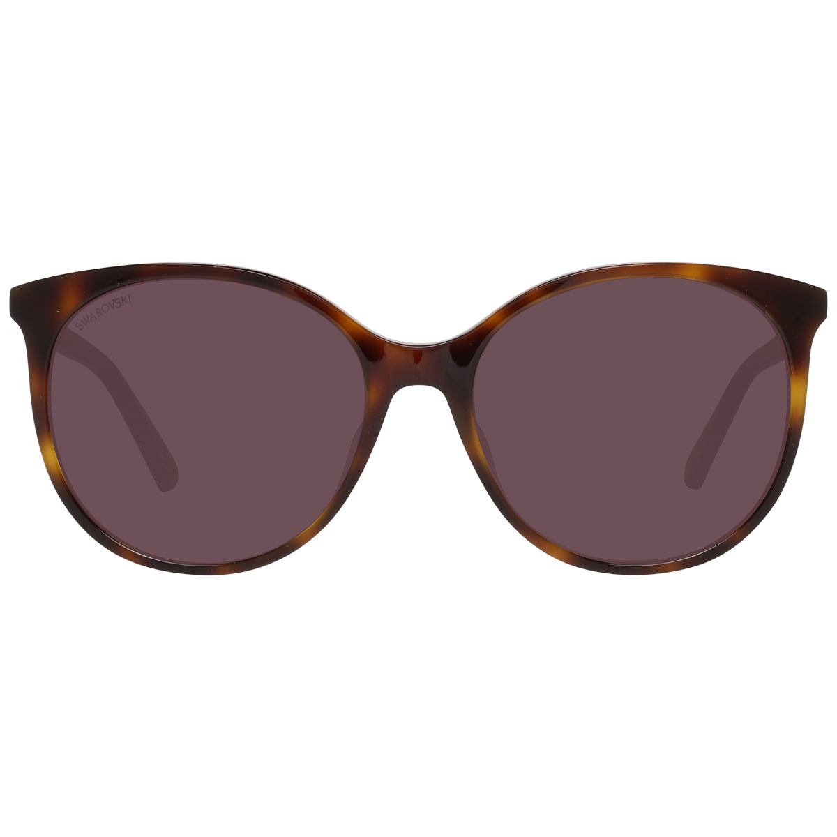 Runde Sonnenbrille mit Kristallverzierung